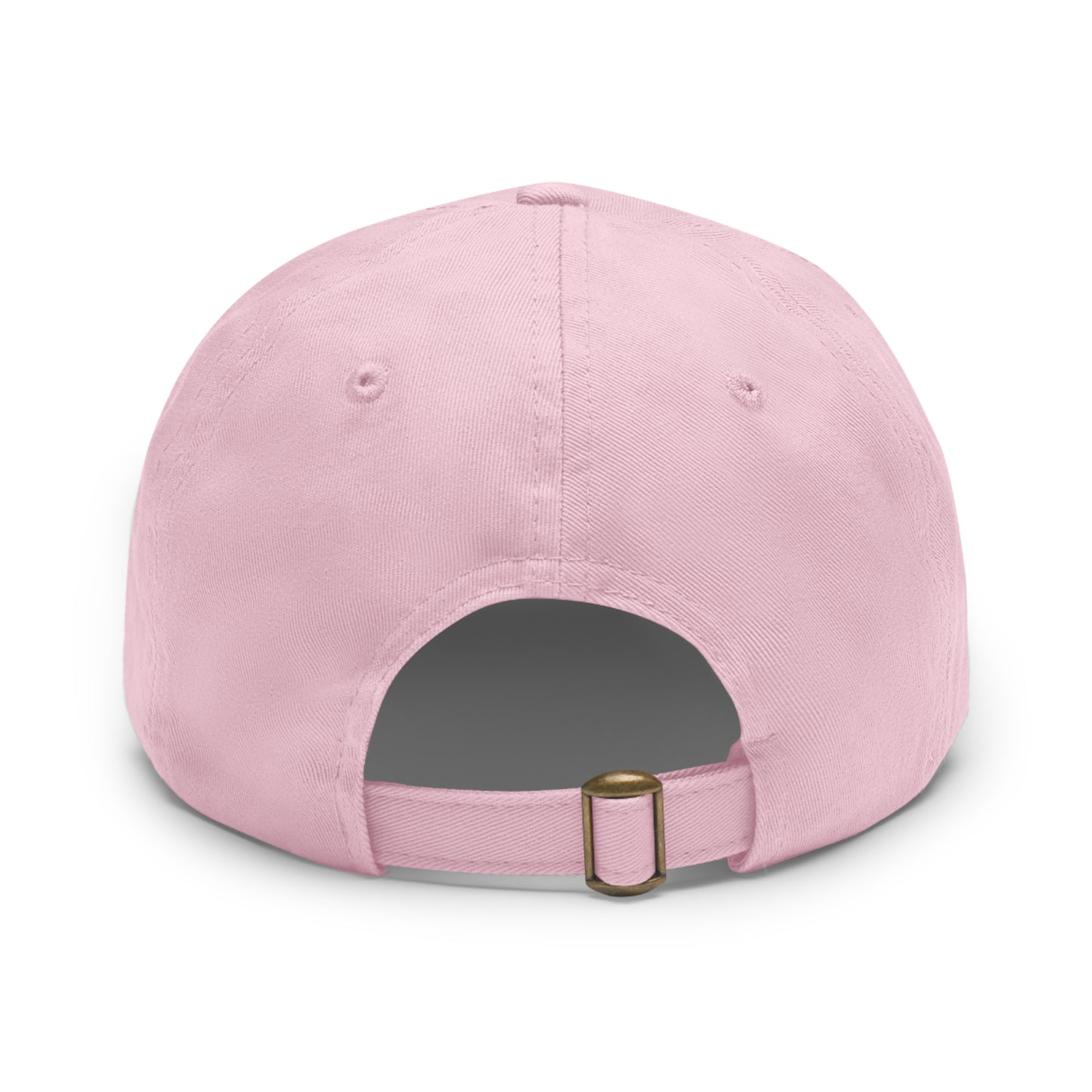 A Dad Hat with A Leather Patch